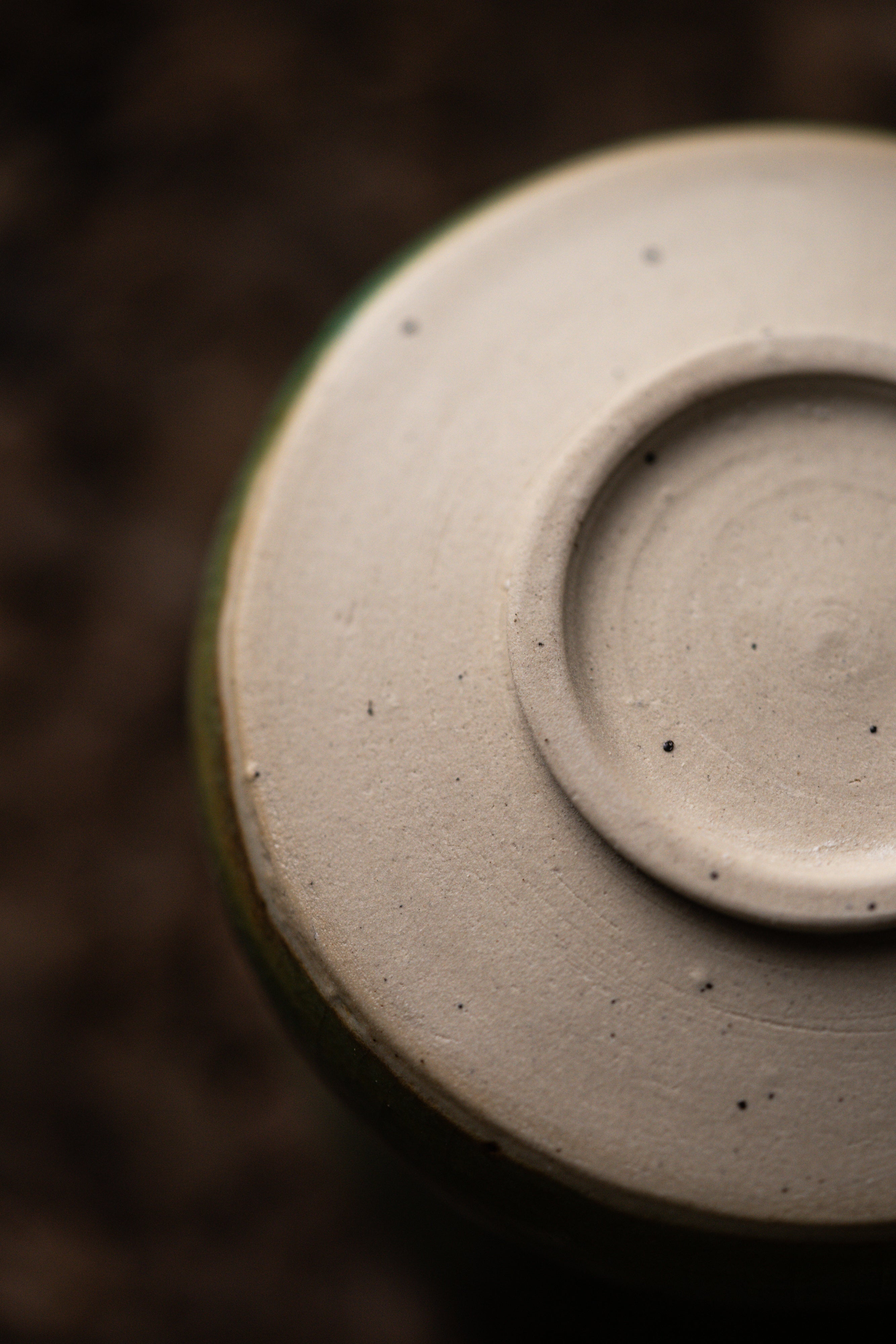 Green Crackle Yunomi Cup