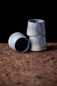 Blue Crystalline Cup