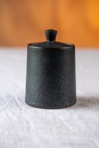 Black Lidded Jar 1