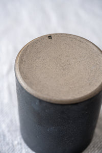 Black Lidded Jar